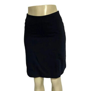 Hennes 6 black‎ knee length business skirt